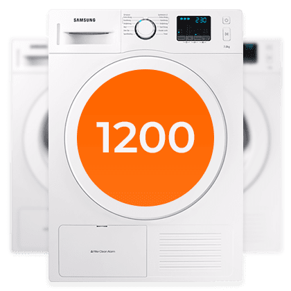 Wasmachine 1200 toeren