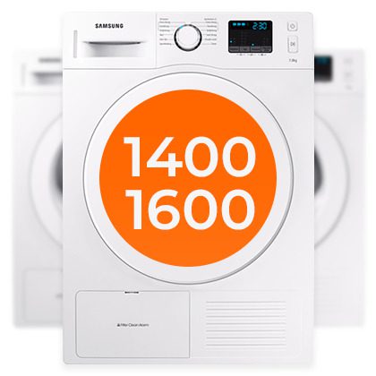 Wasmachine 1400 of | Wat is het verschil?