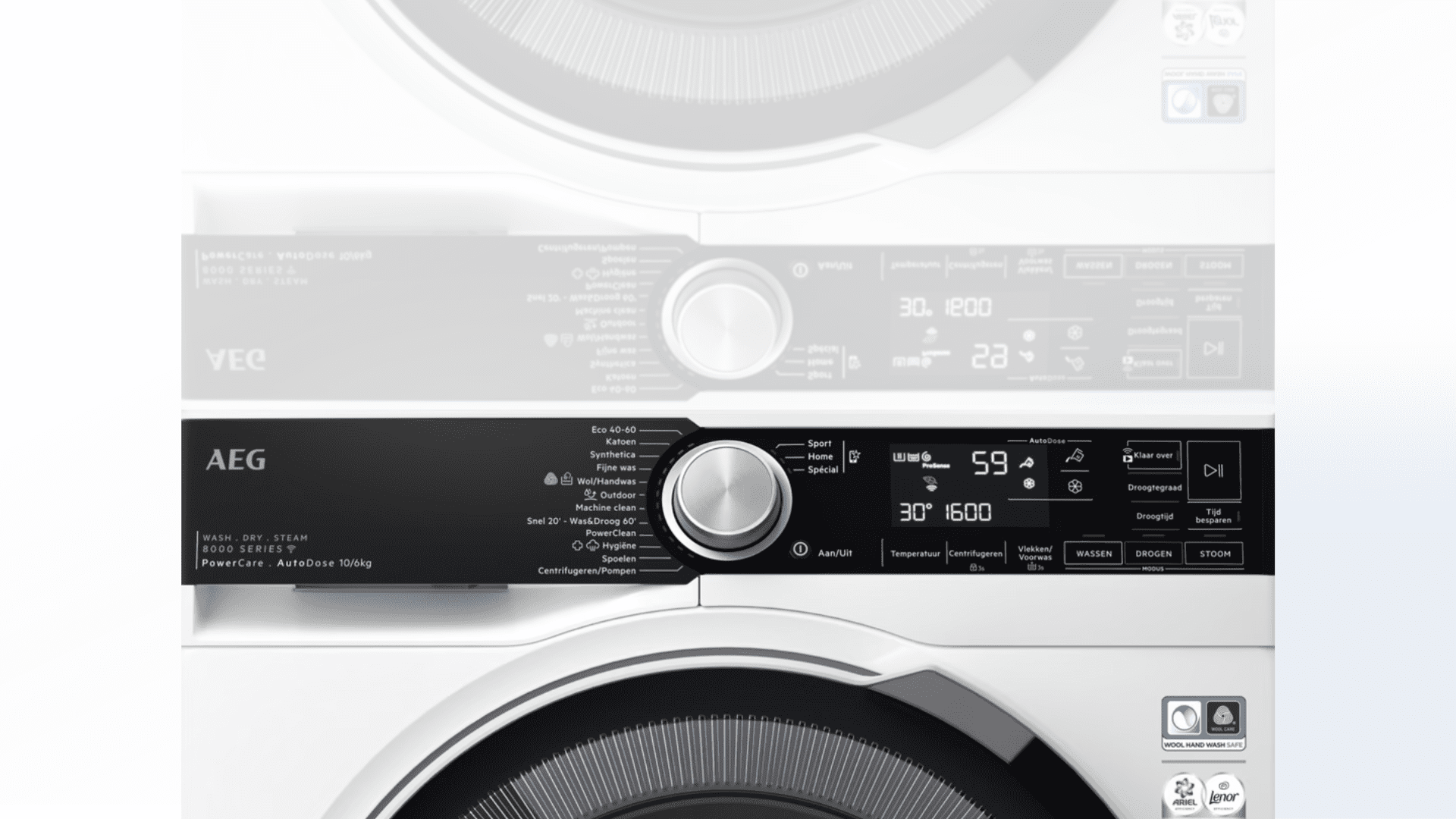 AEG LWR8716AD6 PowerCare AutoDose - 10/6 kg 2 AEG LWR8716AD6 PowerCare AutoDose 10 6 kg