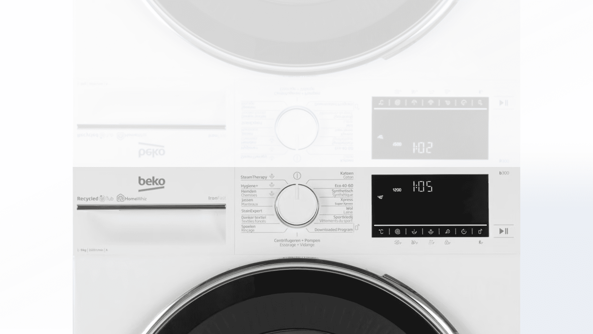 Beko B3WT59610W IronFast 2 Beko B3WT59610W IronFast 1