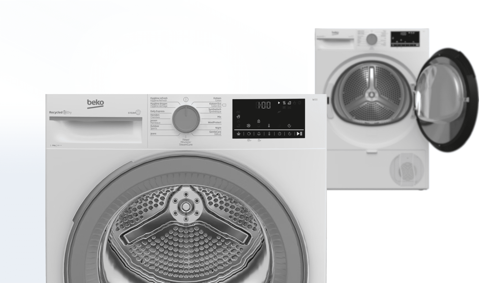 Beko B5T6824WS1 SteamCure 1 Beko B5T6824WS1 SteamCure 2 1
