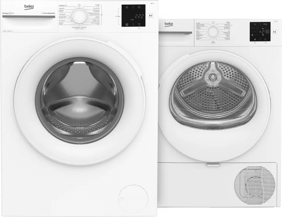 Beko BM3WFU38412CW EnergySpin + Beko BM3T38232CW